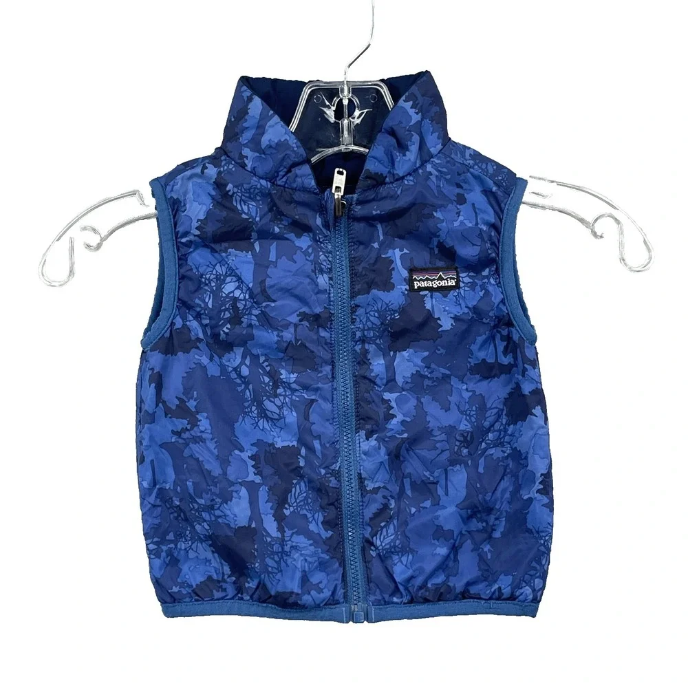 Patagonia Reversible Puffer Vest Baby 12-18 Months Outdoor Hike Camp Winter Gorp